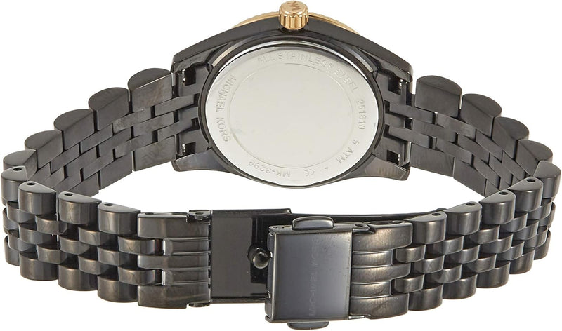 Michael Kors Lexington Quartz Black Dial Black Steel Strap Watch for Women - MK3299 Buy Now By Michael Kors