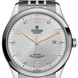 Tudor 1926 Automatic Diamonds Silver Dial Silver Steel Strap Watch for Men - M91650-0003