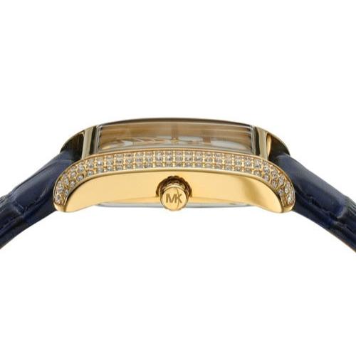 Michael Kors Emery Quartz Diamond Silver Dial Blue Leather Strap Watch For Women - MK2982 Buy Now By Michael Kors