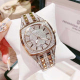 Bulova Phantom Crystal Silver Dial Two Tone Steel Strap Watch for Men - 98B324