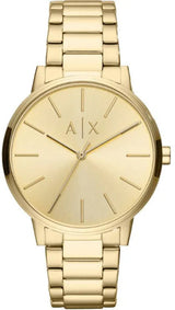 Armani Exchange Cayde Analog Gold Dial Gold Steel Strap Watch For Men - AX2707 Buy Now By Armani Exchange
