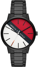 Armani Exchange Cayde Multicolor Dial Black Steel Strap Watch For Men - AX2725 Buy Now By Armani Exchange