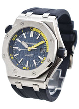 Audemars Piguet Royal Oak Offshore Diver Blue Dial Blue Rubber Strap Watch for Men - 15710ST.OO.A027CA.01