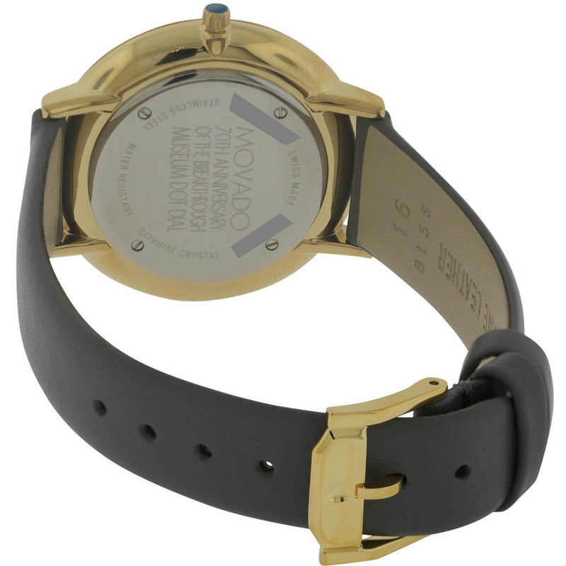 Movado 70th Anniversary Special Edition Grey Dial Grey Leather Strap Watch For Women - 0607140 Buy Now By Movado