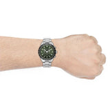 Michael Kors Layton Chronograph Green Dial Silver Steel Strap Watch For Men - MK8912 Buy Now By Michael Kors