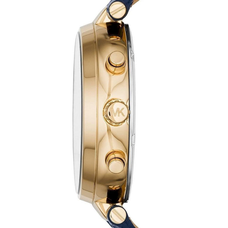 Michael Kors Sawyer Blue Dial Blue Leather Strap Watch for Women - MK2425 Buy Now By Michael Kors
