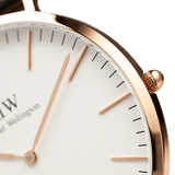 Daniel Wellington Classic Cornwall White Dial Black Nylon Strap Watch For Women - DW00100259 Buy Now By Daniel Wellington