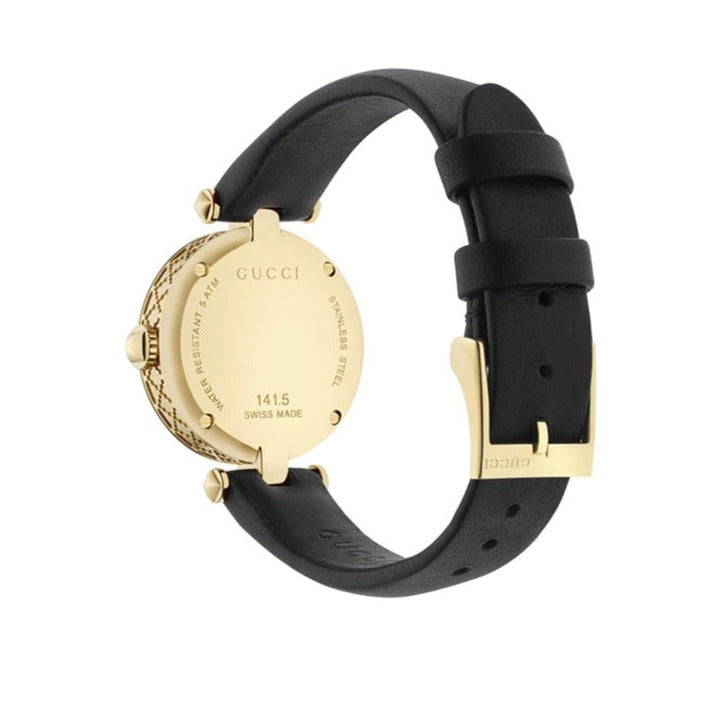 Shop Gucci G Timeless Quartz Blue Dial Black Leather Strap Watch For Men - YA1265018 in USA