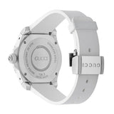 Shop Gucci Dive Quartz White Dial White Rubber Strap Watch For Men - YA136330 in USA