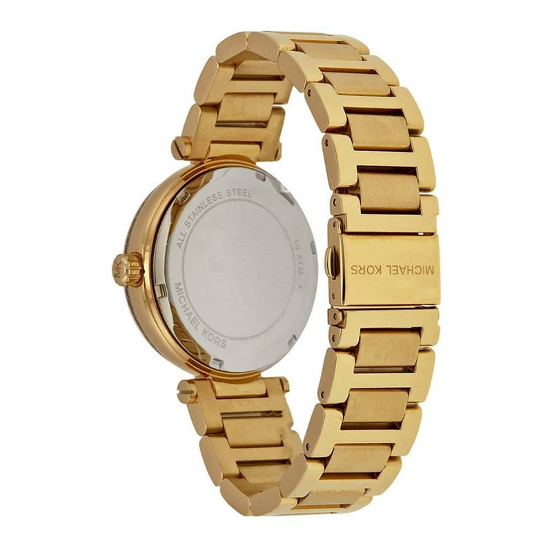 Michael Kors Skylar Black Dial Gold Steel Strap Watch for Women - MK5989 Buy Now By Michael Kors