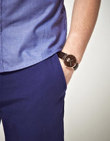 Emporio Armani Classic Brown Dial Brown Leather Strap Watch For Men - AR0383 Buy Now By Emporio Armani