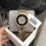 Michael Kors Catlin Black Dial Gold Steel Strap Watch for Women - MK3338 Buy Now By Michael Kors