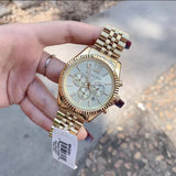 Michael Kors Lexington Gold Dial Gold Steel Strap Watch for Men - MK8281 Buy Now By Michael Kors