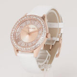 Michael Kors Harlowe Analog Rose Gold Dial White Leather Strap Watch For Women - MK2989 Buy Now By Michael Kors