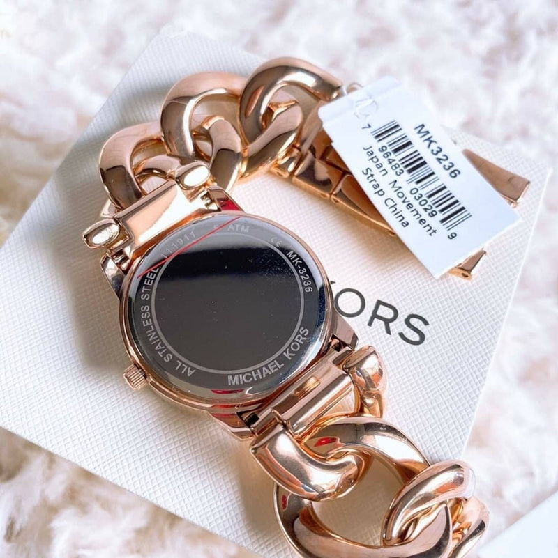Michael Kors Nini Quartz Crystals Rose Gold Dial Rose Go Watch For Women - MK3236 Buy Now By Michael Kors