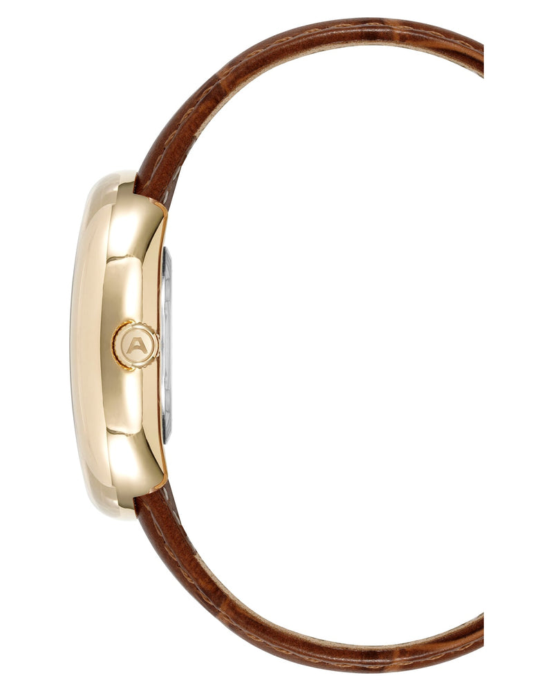 Fossil The Minimalist White Dial Brown Leather Strap Watch for Men - FS5397