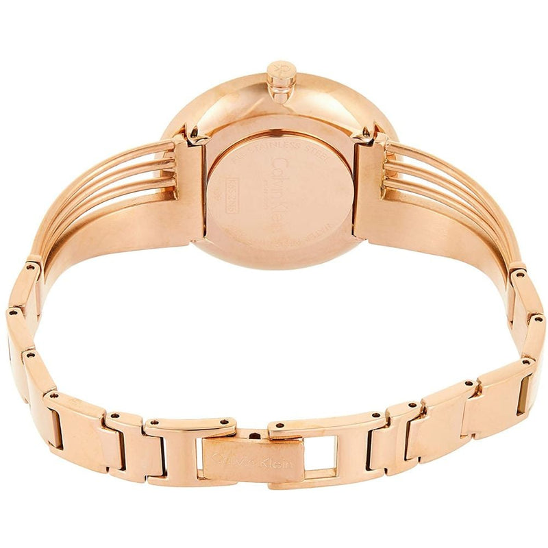 Calvin Klein Drift White Dial Rose Gold Steel Strap Watch for Women - K6S2N616 Buy Now By Calvin Klein