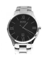 Hugo Boss Governer Black Dial Silver Steel Strap Watch for Men - 1513488 Buy Now By Hugo Boss