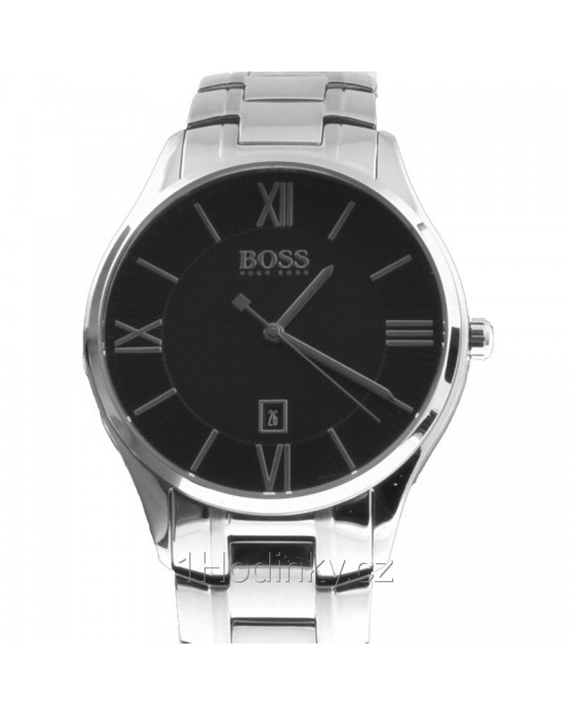 Hugo Boss Governer Black Dial Silver Steel Strap Watch for Men - 1513488 Buy Now By Hugo Boss