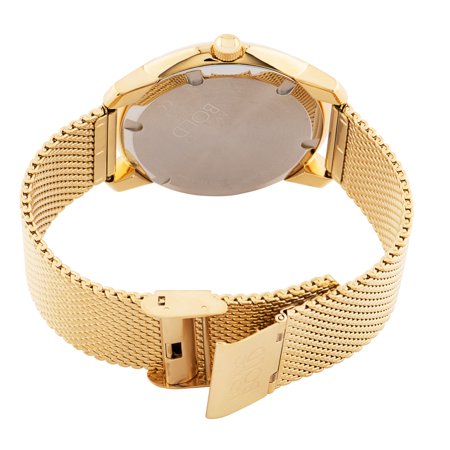 Shop Movado Bold Gold Dial Gold Mesh Bracelet Watch For Men - 3600373 in USA