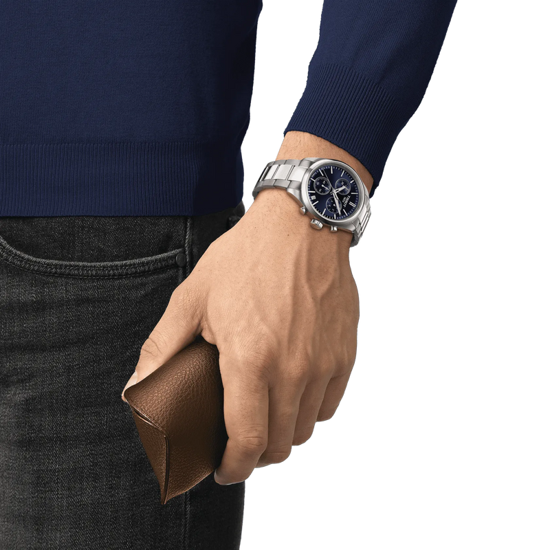 Tissot T Race Chronograph Blue Dial Silver Steel Strap Watch For Men - T141.417.11.041.00 Buy Now By Tissot
