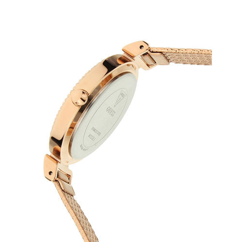 Guess Monroe Silver Dial Rose Gold Steel Strap Watch For Women - W1152L3 Buy Now By Guess
