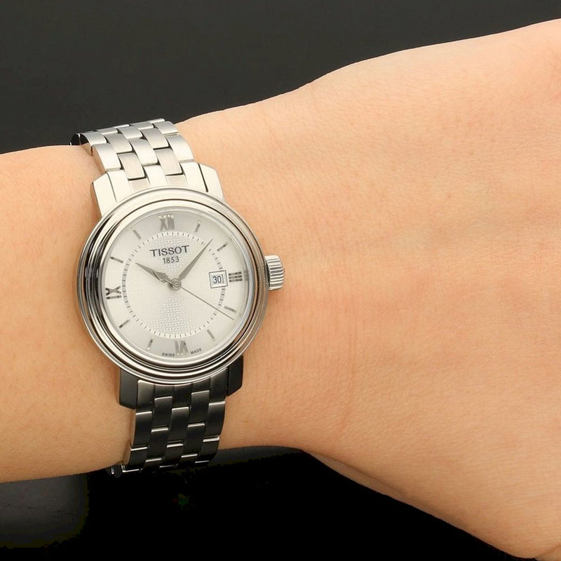 Tissot T Classic Bridgeport Lady Quartz Stainless Steel Watch For Women - T097.010.11.038.00 Buy Now By Tissot