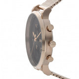 Hugo Boss Integrity Chronograph Black Dial Rose Gold Mesh Bracelet Watch for Men - 1513808