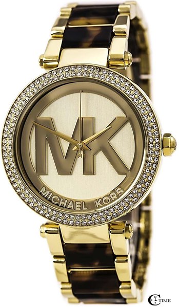 Michael Kors Parker Chronograph Gold Dial Two Tone Steel Strap Watch for Women - MK6109 Buy Now By Michael Kors