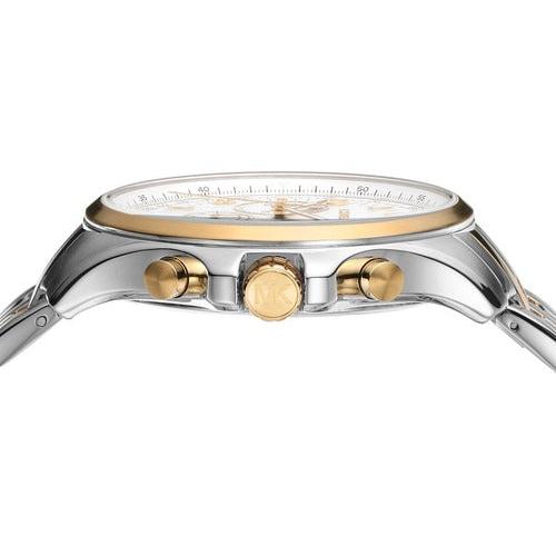 Michael Kors Pilot Multifunction Chronograph White Dial Two Tone Steel Strap Watch for Men - MK9126 Buy Now By Michael Kors