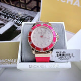 Michael Kors Everest Analog Rose Gold Dial Pink Silicone Strap Watch For Women - MK7359 Buy Now By Michael Kors