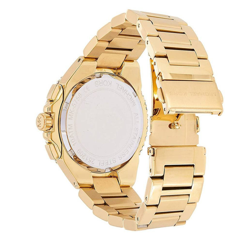 Shop Michael Kors Camille Silver Diamonds Dial Gold Steel Strap Watch for Women - MK5756 in USA