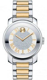 Movado Bold Silver Dial Two Tone Steel Strap Watch For Women - 3600256 Buy Now By Movado