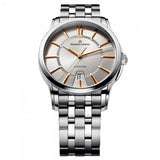 Maurice Lacroix Pontos Date Silver Dial Silver Steel Strap Watch For Men - PT6148-SS002-131-1 Buy Now By Maurice Lacroix