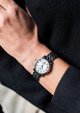 Tissot T Classic Carson Premium Automatic Lady Silver Dial Silver Steel Strap Watch for Women - T122.207.11.033.00 Buy Now By Tissot