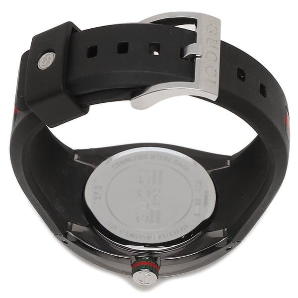 Shop Gucci Sync Quartz Black Dial Black Rubber Strap Watch For Men - YA137301 in USA