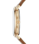 Michael Kors Jaryn Quartz Gold Dial Brown Leather Strap Watch For Women - MK2496 Buy Now By Michael Kors