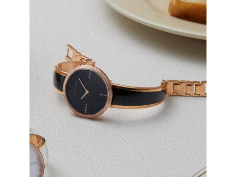 Calvin Klein Seduce Black Dial Two Tone Steel Strap Watch for Women - K4E2NX1S Buy Now By Calvin Klein