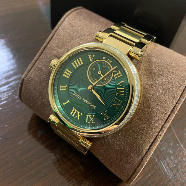 Michael Kors Skylar Green Dial Gold Steel Strap Watch for Women - MK6065 Buy Now By Michael Kors