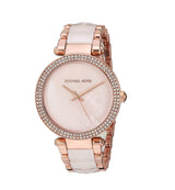Michael Kors Parker Mother of Pearl Pink Dial Two Tone Steel Strap Watch for Women - MK6402 Buy Now By Michael Kors