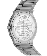 Shop Salvatore Ferragamo F-80 Classic Green Dial Silver Steel Strap Watch for Men - SFDT02123 in USA