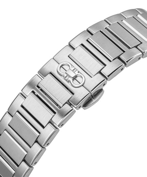 Shop Salvatore Ferragamo F-80 Classic Green Dial Silver Steel Strap Watch for Men - SFDT02123 in USA