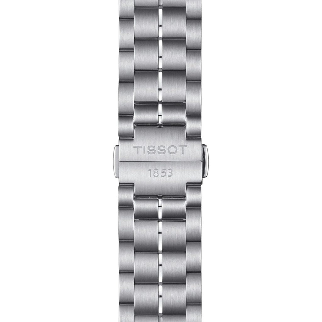 Tissot Luxury Powermatic 80 Blue Dial Silver Steel Strap Watch For Men - T086.407.11.047.00