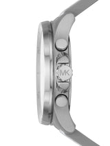 Michael Kors Brecken Chronograph Silver Dial White Leather Strap Watch For Men - MK8949 Buy Now By Michael Kors