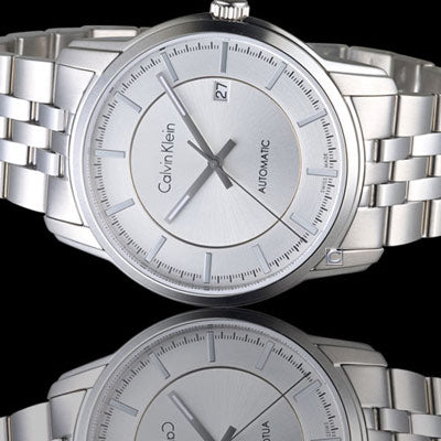 Calvin Klein Infinity Automatic Silver Dial Silver Steel Strap Watch for Men - K5S34146 Buy Now By Calvin Klein