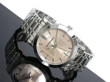 Burberry Heritage Collection Rose Gold Dial Silver Steel Strap Watch for Men - BU1352 Buy Now By Burberry
