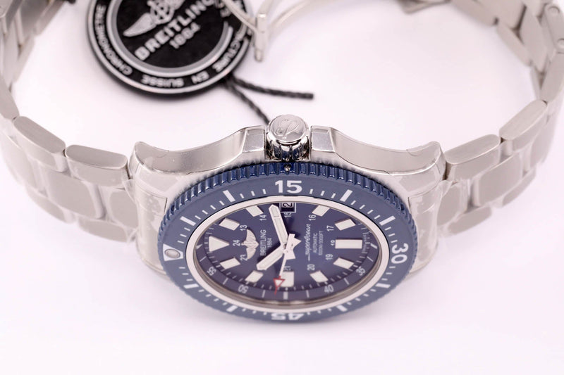 Shop Breitling Superocean II Special Mariner Blue Ceramic Bezel 44mm Mens Watch - Y1739316/C959 in USA