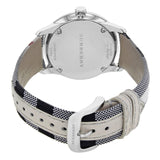 Shop Burberry The Classic Horseferry Silver Dial Black Leather Strap Watch for Men - BU10002 in USA
