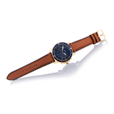 Fossil Grant Sport Chronograph Blue Dial Brown Leather Strap Watch for Men - FS5268 Buy Now By Fossil