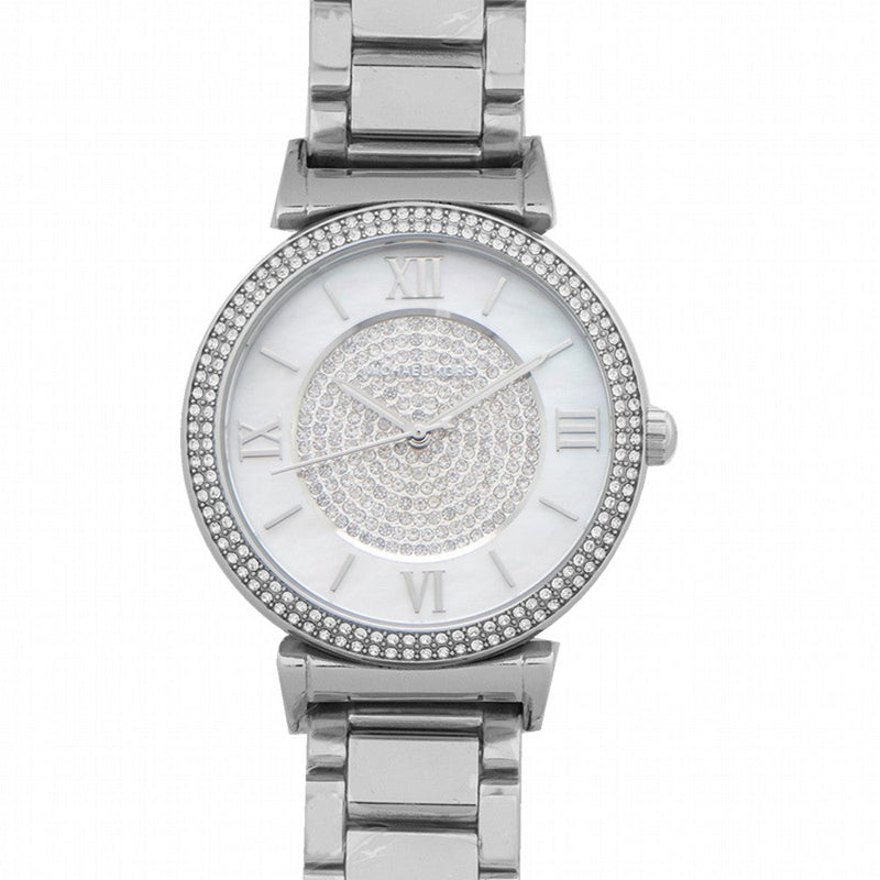 Michael Kors Catlin Silver Dial Silver Steel Strap Watch for Women - MK3355 Buy Now By Michael Kors